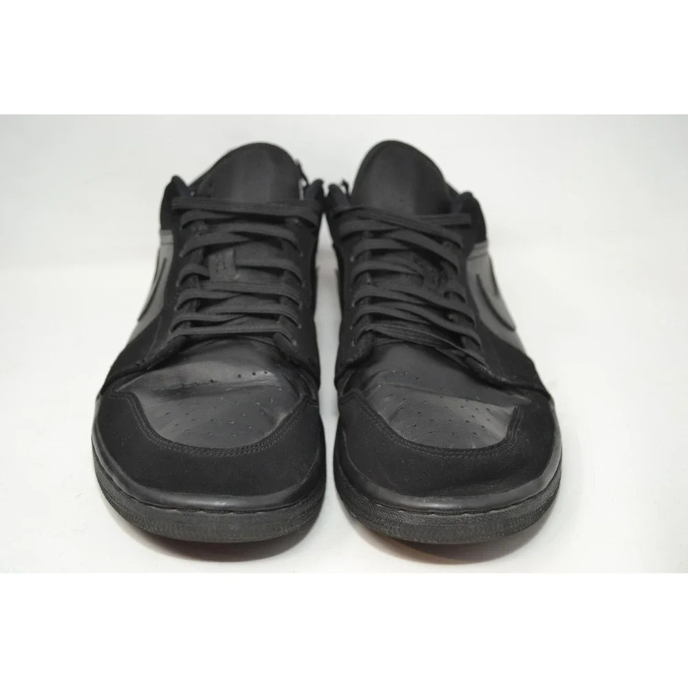 Air Jordan 1 Low Shoes Mens Size 10 Black Triple Black 553558-025 Nike‎ Sneakers